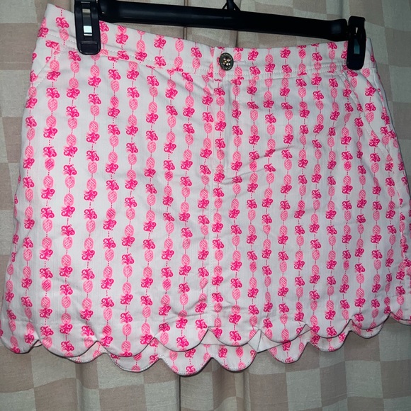 Lilly Pulitzer Colette Skort Pink Topaz Pineapple - Picture 2 of 12